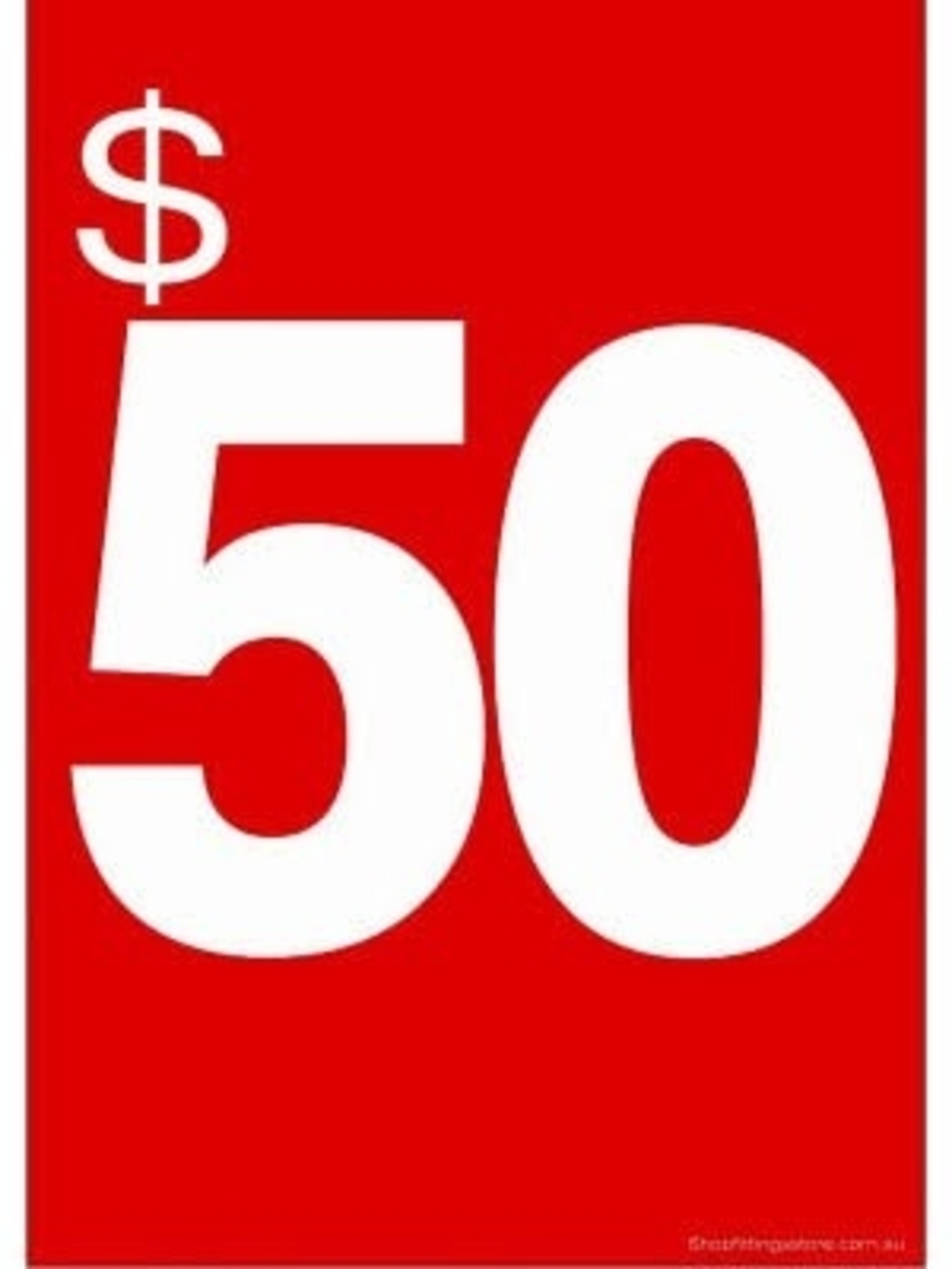 Red $50 Sale